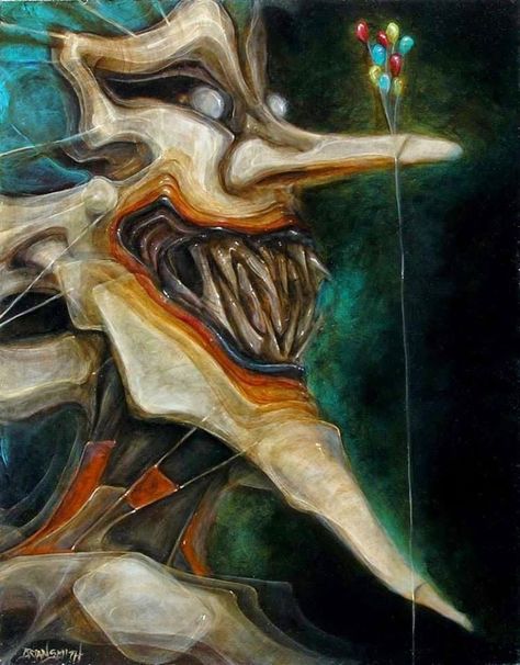 Creepy Evil Clown Art Evil Jester, Clown Images, Best Illustration, Clown Paintings, Send In The Clowns, Evil Clowns, Creepy Clown, Halloween Images, Science Fiction Art