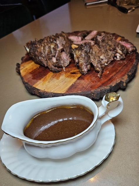 Au Jus Recipe: A Classic Beef Dipping Sauce - WatuDaily Beef Dipping Sauce, Jus Recipe, Au Jus Recipe, Individual Servings, Nutrition Labels, Recipe Images, Beef Dishes, Save Food, Dipping Sauce