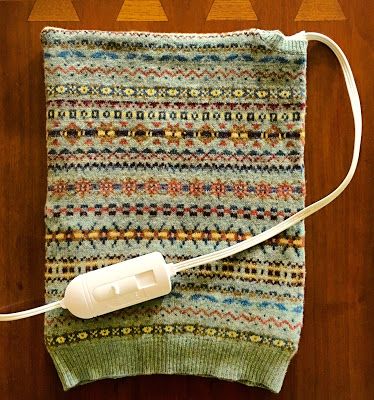 DIY Heating Pad Cozy | Content in a Cottage Diy Heating Pad, Fair Isle Pullover, Clothing Upcycle, Recycled Sweaters, Sweater Vests, Old Sweater, Upcycle Sweater, Wool Projects, Heating Pad