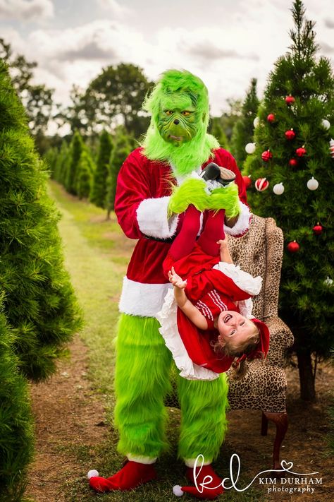 Grinch Picture Ideas, Funny Grinch Photoshoot, Grinch Photos, Grinch Pictures, Diy Christmas Photoshoot, Christmas Mini Shoot, Baby Christmas Photography, Funny Christmas Photos, Funny Grinch