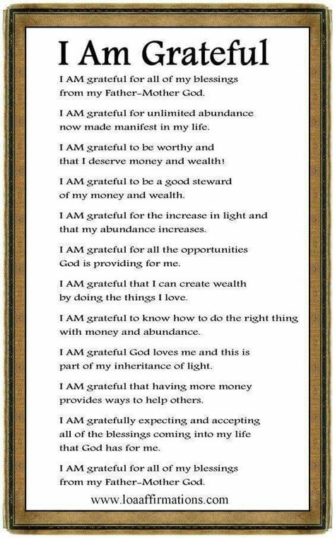 I am grateful affirmation. CLICK to read all about the power of thankfulness & finding something everyday to be grateful for! CLICK to download your free printable weekly gratitude log from HELEN'S JOURNEY BLOG #gratefulness #begrateful #livegrateful #thankfulness #bethankful #gratitude #gratitudeaffirmation #affirmation #gratitudediary #gratitudelog #freeprintable Gratitude Diary, I Am Affirmations, A Course In Miracles, Gratitude Affirmations, Wealth Affirmations, Daily Positive Affirmations, My Feelings, Law Of Attraction Affirmations, Manifest Money