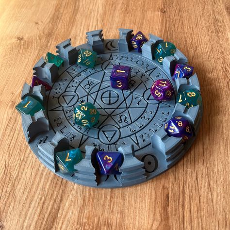 "Elevate your D&D experience with our magical Dice tray, which is now available in 12 mesmerizing colors! This dice tray is more than just an accessory - it is a portal to immersive adventures that awaits you and your friends. Designed and manufactured with quality and sustainability in mind, this tray will hold up to even the heavies metal dice in your collection. No dings or scratches that can sometimes happen on wooden or leather dice trays. This unique Dungeons & Dragons dice tray can hold u Dungeons And Dragons Diy, Custom Dice, Dnd Crafts, Dnd Gift, Dungeons And Dragons Art, Dragon Dies, Dnd Dragons, 8bit Art, Dungeons And Dragons Dice