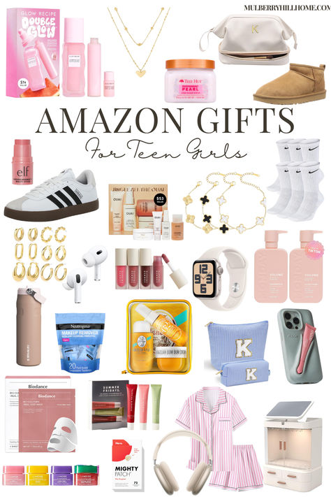 Amazon gift guides for teens Teen Amazon Must Haves, Teen Girl Christmas List 2024, Amazon Needs For Teens, Christmas List 2024 Ideas, Cheap Things To Ask For Christmas, Things To Get On Amazon For Teens, Teen Amazon Finds, Gifts Under 20 Dollars For Women, Cheap Wishlist Ideas