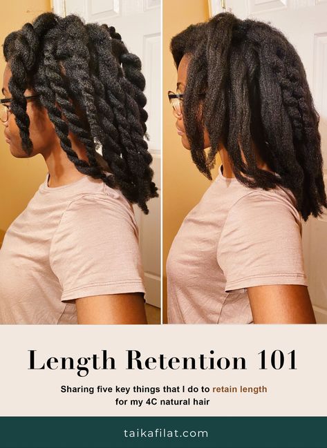 Retaining Length Natural Hair, Retaining Length 4c Hair, Length Retention 4c Hair, Length Retention Natural Hairstyles, Natural Hair Length Retention Tips, Retain Length Natural Hair, Hair Retention Tips, 4c Length Retention, Length Retention Hairstyles