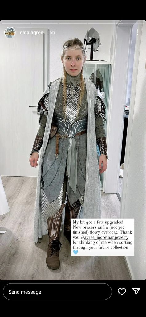 Larp Elf, Thranduil Cosplay, Elven Cosplay, Elf Armor, Elven Costume, Elven Clothing, Lotr Costume, Ren Faire Outfits, Lotr Elves