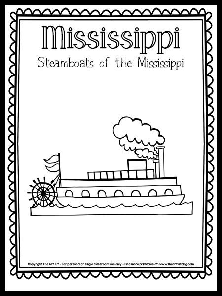 State Project, Boat Drawing, Coloring Page Free Printable, State Symbols, The 50 States, How To Make Slime, Educational Activities For Kids, Daycare Ideas, Fun Printables