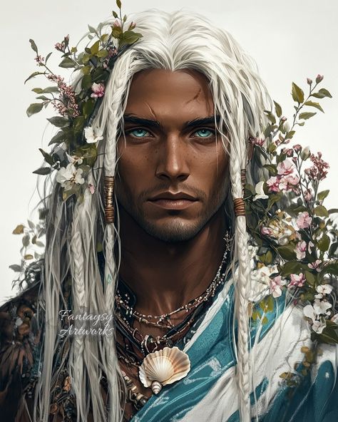 Summer Court 🌊 Tarquin, Varian, Cresseida, repeat I feel it in my bones that this post deserves a redo at some point, but that’s a pin for a future time 📌 #Azriel #nightcourt #rhysand #feysand #feyre #highlord #fantasyromancereaders #fantasyromance #fantasybooks #fantasy #fantasyromancebooks #romantasy #innercircle #fantasyart #romantasyart #sjm #digitalart #batboy #acotar #acomaf #cassian #fantasyreader #romantasyreader #charactercreation #sarahjmaas #aiart #fanart #acotarfanart #acourto... Tarquin Acotar, White Hair Dark Skin, Summer Court, Roses Book, Fantasy Romance Books, D D Monsters, A Court Of Wings And Ruin, A Court Of Mist And Fury, Romance Readers