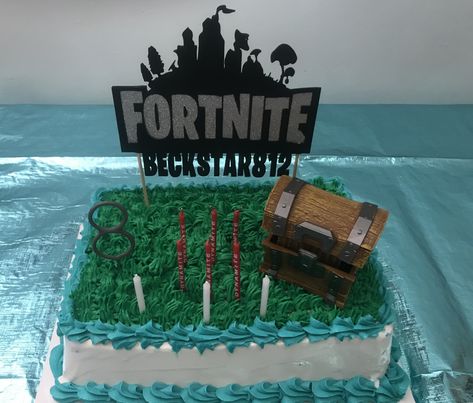 Ice Cream Cake, Cream Cake, Fortnite, Party Ideas, Birthday Cake, Ice Cream, Cricut, Cream, Cake