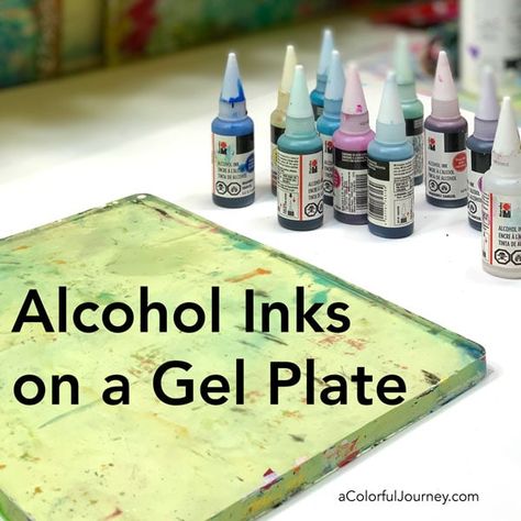 Alcohol Ink Gelli Plate, Alcohol Ink Crafts Tutorials, Geli Plate Art, Gelli Printing Tutorials Step By Step, Geli Plate Tutorials, Alcohol Ink Art Tutorial Videos, Jelly Plate Printing, Alcohol Ink Art Tutorial, Alcohol Ink Art Techniques