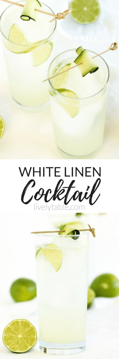 Elderflower Liquor, Cointreau Cocktail, White Linen Cocktail, Campari Cocktail, Cocktails Made With Gin, Homemade Cocktails, Best Cocktail Recipes, Sazerac, Easy Drinks