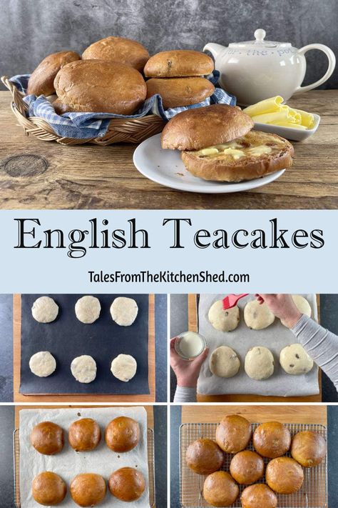 Traditional English Teacakes Teacakes English, Toasted Teacakes, Pizza Recipies, Traditional English Tea, Traditional English Food, Bake Ideas, English Recipes, British Recipes, Tea Cakes Recipes