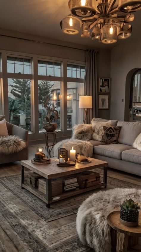 Cozy Modern Cottage Living Room, Peaceful Living Room Ideas, Scandinavian Small Living Room Ideas, Cozy Moody Living Room, Mountain House Living Room, Cosy Grey Living Room, Cozy Scandinavian Interior, Cozy Small Living Room Ideas, Cozy Scandinavian Living Room