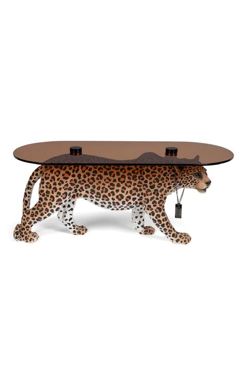 Cheetah Coffee Table, Panther Coffee Table, Panther Table, Funky Coffee Table, Leopard Table, Statement Coffee Table, Black And Gold Living Room, Monkey Style, Black Marble Coffee Table