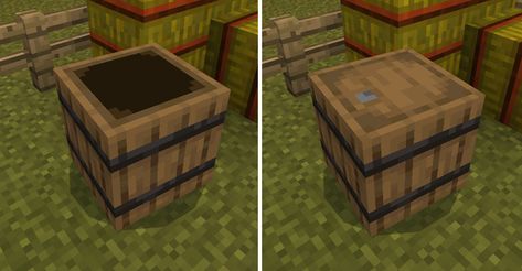 Barrel Block Function Addon (Concept) | Minecraft PE Mods & Addons Minecraft Storage Room, Minecraft Textures, Minecraft Materials, Minecraft Pe Mods, Minecraft Storage, Milk Bucket, Minecraft Addons, Minecraft Create, Minecraft Blocks