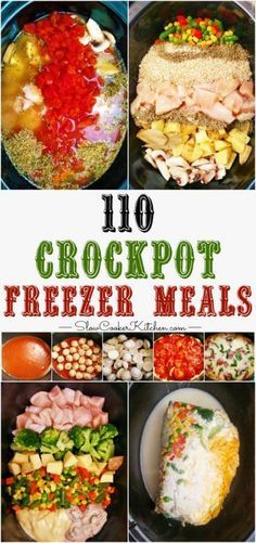 Freeze Meals, Breakfast Crockpot, Slow Cooker Kitchen, Crock Pot Freezer Meals, Freezer Dinners, Slow Cooker Freezer Meals, Crockpot Freezer Meals, Freezable Meals, Freezer Meal Planning