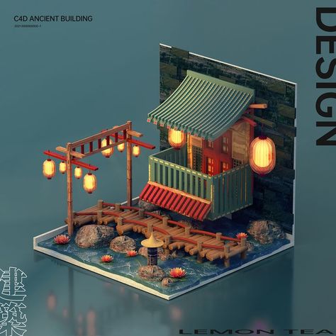 3d Karakter, Graphic Design Architecture, Environment Props, Bg Design, 3d Concept, Building Concept, 3d Architecture, Isometric Art, Isometric Design