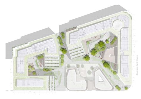 Architecture Landscape Plan, Section Sketch, Office Building Plans, Commercial Building Plans, Architecture Section, Architecture Site Plan, Landscape Architecture Plan, Building Design Plan, College Architecture