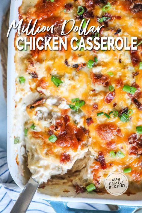 Cream Of Chicken Casserole, Chicken Casserole With Rice, Million Dollar Chicken Casserole, Casserole With Rice, Chicken Breast Casserole Recipes, Chicken Breast Casserole, Million Dollar Chicken, Cheesy Chicken Casserole, Easy Chicken Casserole Recipes