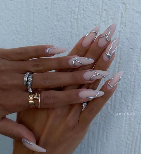 Most Beautiful Nails, Unique Nail Designs, Bright Nail Art, Acrylic Nails Nude, Nails Trending, Wow Nails, Work Nails, Chrome Powder, Crazy Nails