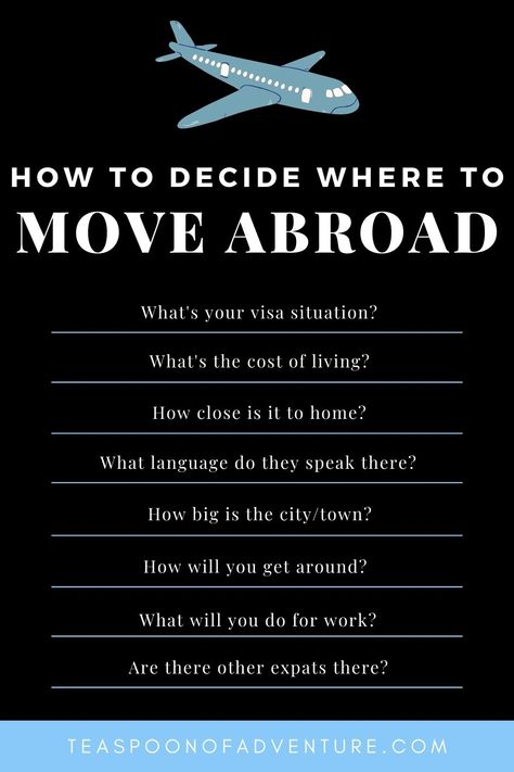 How to Decide Where to Move Abroad - Teaspoon of Adventure Moving Countries, International Move, Moving Abroad, Network Marketing Companies, Denmark Travel, Korean Lessons, Life Abroad, Move Abroad, Living In Europe