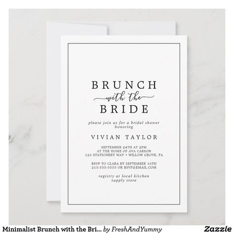 Brunch With The Bride, Bridal Shower Invitation Wording, Blue Bridal Shower Invitations, Bridal Shower Brunch Invitations, Bridal Shower Invitations Printable, Sunflower Bridal Shower, Rustic Bridal Shower Invitations, Bridal Brunch Invitations, Chic Bridal Showers