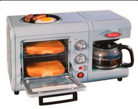 90s toaster and coffee maker Breakfast Station, Back To University, Breakfast Maker, Breakfast Machine, Retro Appliances, Red Lobster, Production Design, Vintage Trailers, Camping Ideas