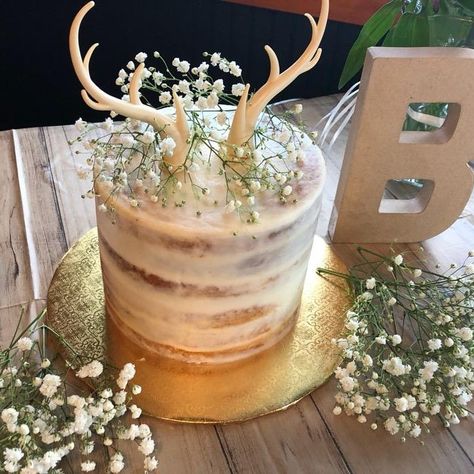 Oh Deer Cake Ideas, Oh Deer Hes Almost Here, Deer Theme Baby Shower Ideas For Boys, Fawn Baby Shower Ideas Girl, A Little Hunter Is On The Way, Oh Deer Baby Shower Ideas, Hunter Baby Shower Theme, Baby Shower Hunting Theme, Deer Baby Shower Ideas