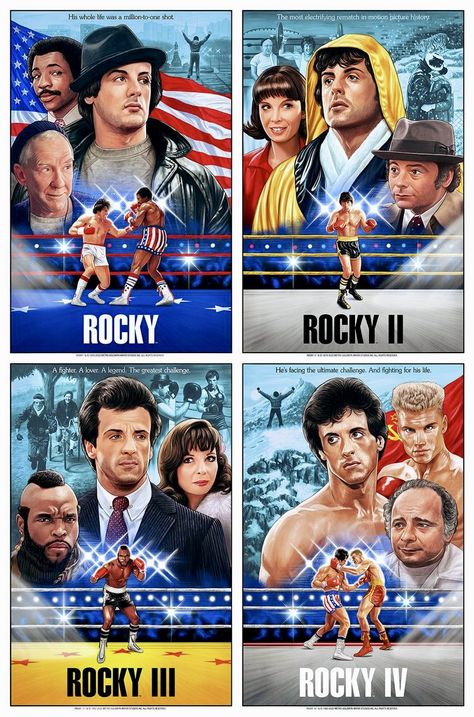 Rock Balboa, Rocky Balboa Poster, Stallone Movies, Rocky Series, Rocky Poster, Rocky Film, Rocky Ii, Childhood Memories 80s, Nostalgia Art