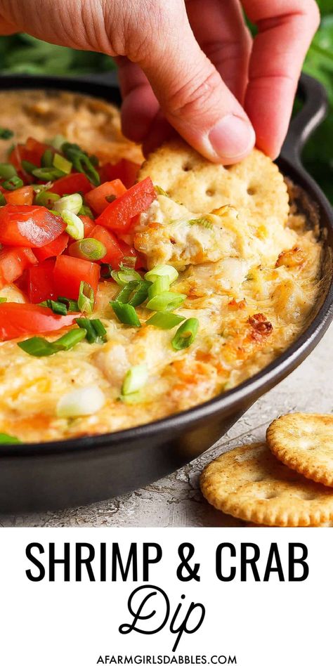 Hot Crab Rangoon Dip, Hot Seafood Dip, South Of The Border Dip, Shrimp Crab Dip, Hot Shrimp Dip, Deviled Crab Recipe, Seafood Dips Recipes, Shrimp And Crab Dip, Lobster Dip