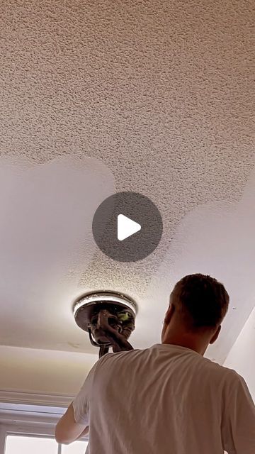 Crown Molding With Popcorn Ceiling, Sanding Popcorn Ceiling, Covering Popcorn Ceiling Cheap, Covering Popcorn Ceiling Ideas, How To Get Rid Of Popcorn Ceiling, Remove Popcorn Ceiling Easy Diy, Cover Popcorn Ceiling Cheap, How To Cover Popcorn Ceiling, Painted Popcorn Ceiling