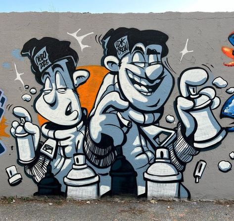 Graffiti Style Characters, Street Murals Graffiti, School Graffiti, Graffiti Alphabet Wildstyle, Graffiti Character, Character Street Art, Wall Graffiti, Graffiti Piece, Lowrider Art