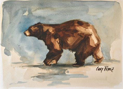 Black Bear Painting, Landscapes Beautiful, Bear Painting, Bear Watercolor, Bear Paintings, Animals And Birds, Bear Art, Amazing Art Painting, Art Inspiration Painting