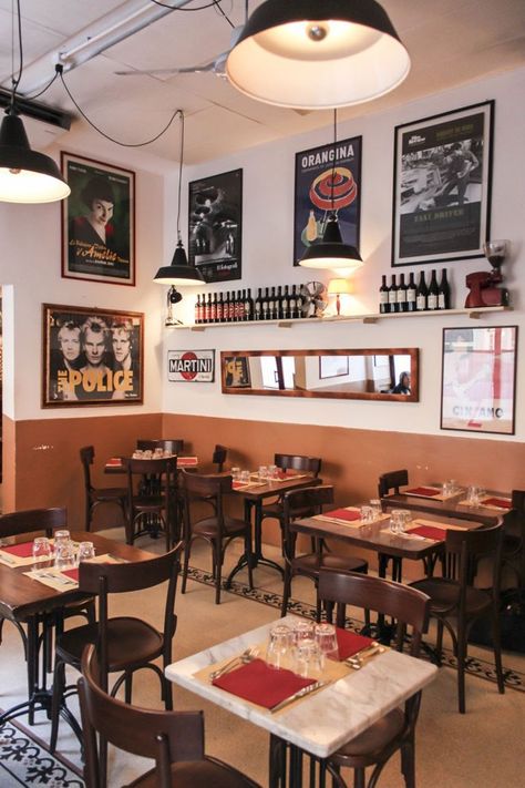 The best hotels, restaurants, bars in Rome | Vogue Paris Italian Cafe Interior, Italian Restaurant Interior Design, Italian Restaurant Design, Italian Restaurant Interior, Italian Restaurant Decor, Weekend In Rome, Pizzeria Design, Visuell Identitet, Italian Cafe