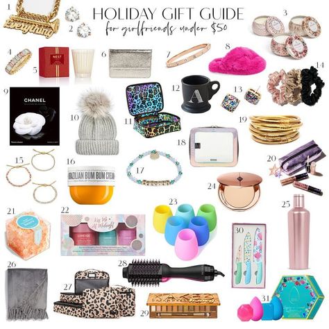 Holiday Gift Guide for Girlfriends - Style Duplicated  gift guides, girlfriends gift guide, gifts under $50, Christmas gift ideas, girls gift ideas Gift For Girl Bestie, Christmas Gift Ideas Girlfriend, Girlfriend Gifts Ideas, Girlfriends Style, Girls Gift Exchange, Christmas Gift Ideas For Girlfriend, Favorite Things Party Gift Ideas, Nest Holiday Candle, Favorite Things Gift Exchange