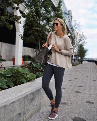 Legging Outfits, Workwear Fashion, Athleisure Outfits, Best Leggings, Sporty Outfits, Outfits Casuales, Outfits With Leggings, Autumn Winter Fashion, Everyday Outfits