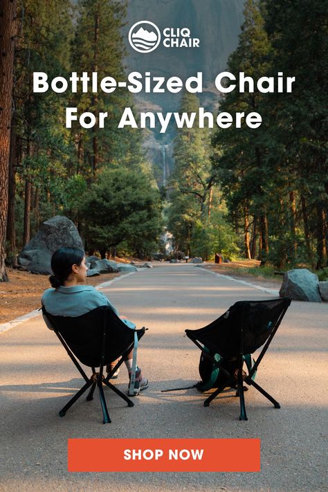 Planning your next outdoor adventure? Ditch your old bulky outdoor chair. CLIQ Chair sets up in seconds & folds down compact so you can take it anywhere. Portable Camping Chair, Black Chairs, Camp Chair, Chair Outdoor, Camping Chair, Outdoor Chair, Camping Chairs, Bottle Sizes, Folding Chair