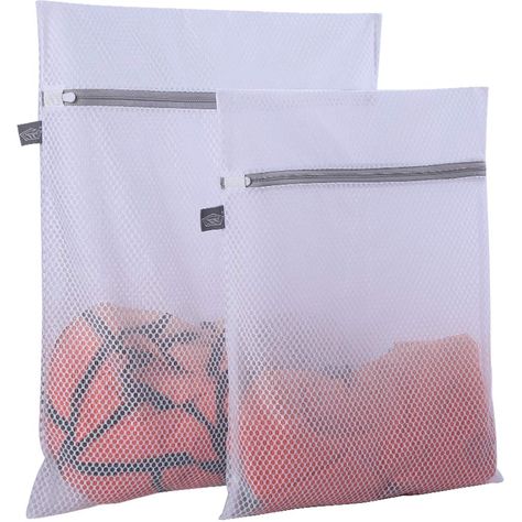 PRICES MAY VARY. Polyester 【Small Size Set】: it has 2 small delicates bag(12*16 inch and 16*20 inch),it is appropriate for small clothing and household,such as t-shirt,panty,lingerie,bra,cloth face mask,sock. 【Honeycomb Mesh 】:Upgard Mesh Fabric, Honeycomb Structure (125g Mesh Fabric, Super Sturdy)：The mesh wash bag is durable andreusable. It is upgard net fabric and 125gsm heavier than other’s(only 90gsm),non-deformable and long-lasting polypropylene. This wash mesh bag has big mesh,soap and wa Travel Laundry Bag, Bra Bags, Delicate Clothes, Washing Laundry, Laundry Bags, Travel Bag Organization, Small Laundry, Mesh Laundry Bags, Laundry Supplies