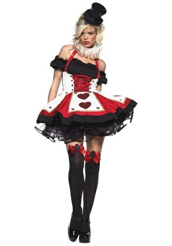 Queen Of Hearts Halloween Costume, Playing Card Costume, Queen Of Hearts Halloween, Card Costume, Heart Costume, Queen Of Hearts Costume, Alice In Wonderland Costume, Wonderland Costumes, Casino Outfit