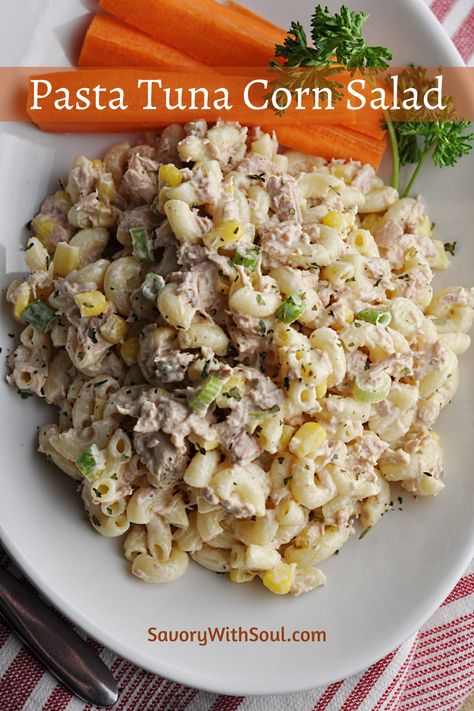 Tuna And Sweetcorn, Sweetcorn Salad, Pasta Tuna, I Lost 100 Pounds, Slow Cooker Baked Beans, Corn Pasta, Tuna Salad Pasta, Healthy Food Habits, Tuna Pasta