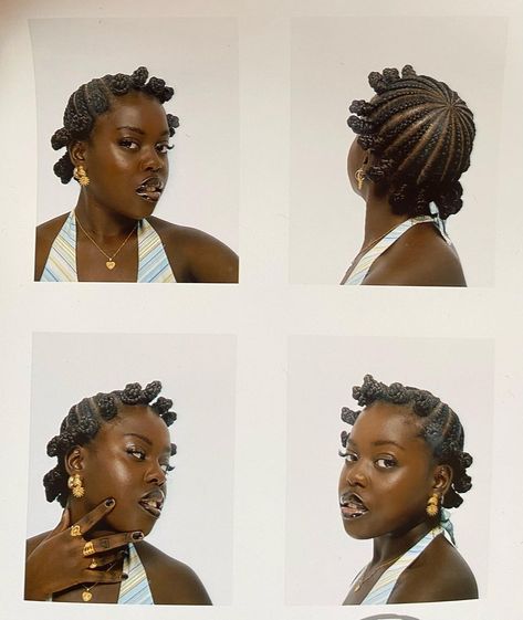 Koroba Hairstyle Girl, African Queen Hairstyles, Koroba Braids Hairstyles, Afropunk Hairstyles, Twa 4c, Traditional Hairstyles, Hair Expo, Traditional Hairstyle, Braids Styles