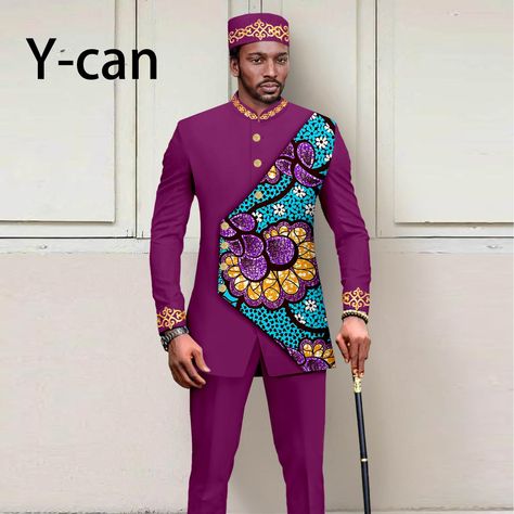 Mens African Wear Designs, Ankara Suit, African Male Suits, African Suit, Afrocentric Fashion, African Wear Styles For Men, Latest African Men Fashion, African Dresses Men, African Shirts For Men