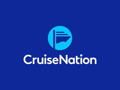 Cruise Nation Logo Design by Dalius Stuoka | logo designer on Dribbble Cruise Logo, Flag Logo, Learning Design, Best Logo Design, Boat Rental, Graphic Elements, Logo Designer, Logo Collection, Logo Images