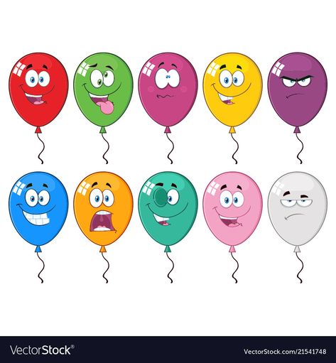 Color Cartoon, Funny Faces To Draw On Balloons, Balloon Vector, Balloons Cartoon Image, Balloons Png Clip Art, Balloon Face, Balloon Cartoon, Balloon Pictures, Birthday Photo Frame