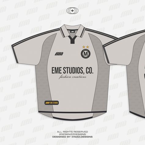 Football Jersey Concept Design for @emestudios_ Ⓜ️ Support is so appreciated ❤️ #emestudios #clothingbrand #footballjersey #clothingdesign Diy Soccer Jersey, Jersey Inspo Design, Sport Jersey Design Ideas, Jersey Concept Design, Jersey Design Football, Football Jersey Concept Design, Jersey Logo Design, Football Jersey Mockup, Jersey Design Ideas