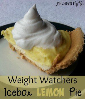 Icebox Lemon Pie, Weight Watchers Pie, Lemon Sour Cream Pie, Salad Recipe Ideas, Lemon Icebox Pie, Weight Watchers Dessert Recipes, Lemon Jello, Icebox Pie, Weight Watchers Recipes Desserts