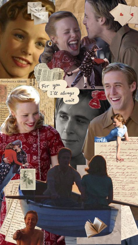 The Notebook #vintage #love #collage #myfirstshuffle #aesthetic #moodboard #thenotebook The Notebook Collage, The Notebook Aesthetic, Noah And Allie, Notebook Movie, Notebook Collage, Collage Idea, Love Collage, Aesthetic Moodboard, Jim Carrey