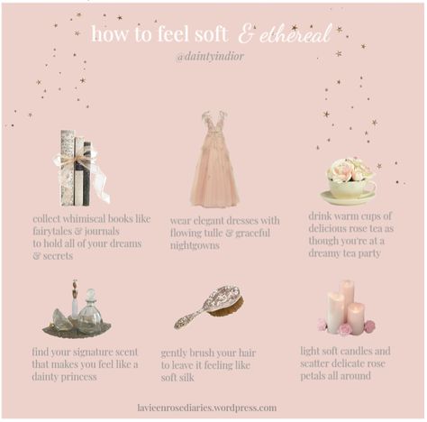 how to feel soft & ethereal ♡ – La vie en Rose Diaries Sugared Berries, Glow Up Checklist, Aesthetic Self Care, Aesthetic Princess, Aesthetic Angel, Aesthetic Tips, Princess Life, Snowflakes Falling, Etiquette And Manners