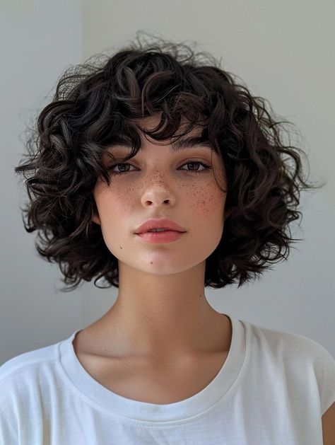 Stylish Curly Bob Haircuts for a Fresh Look Natural Curly Hair Cuts, Bob Haircut Curly, Hair Inspiration Short, Short Curly Haircuts, Haircuts For Curly Hair, Penteado Cabelo Curto, Curly Bob Hairstyles, Curly Hair Cuts, Short Curly Hair