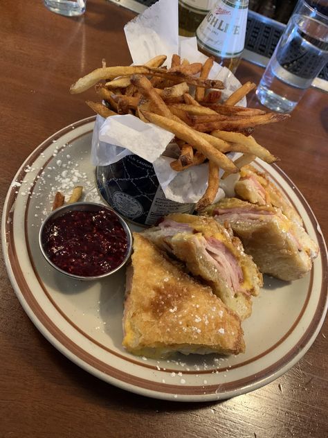 This deep fried Monte Cristo I ate for lunch in Denver Colorado this was the best sandwich Ive ever had! #food #meal #foods #healthyfood #keto Eating Photography, Denver Restaurants, Monte Cristo, Best Sandwich, Dim Sum, Denver Colorado, Beautiful Food, Deep Fried, Food Preparation