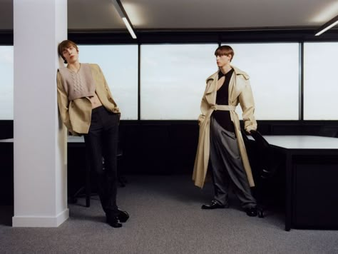 REVEALING (GQ Style China) Office Editorial, Showroom Office, Street Photography People, Fashion Campaign, Zine Design, Campaign Fashion, Mens Editorial, Gq Style, Mood And Tone